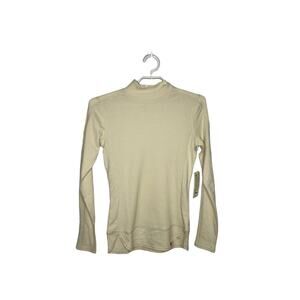 Liv Outdoor Willa Waffle thermal long sleeve shirt cream‎ size XS